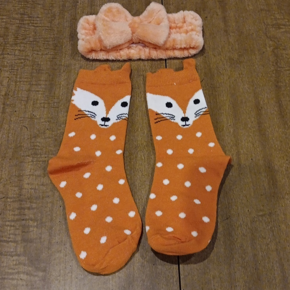 Socks and headband, little girls,  new without tag